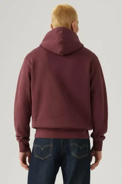 Levi's Hættetrøje The Authentic Hoodie GARMENT DYE TAWNY PORT Best
