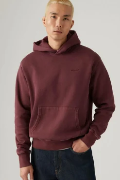 Levi's Hættetrøje The Authentic Hoodie GARMENT DYE TAWNY PORT Best