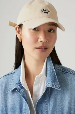 Levi's Kasket Lazy Girl Logo Cap WHITE SWAN TWILL Discount