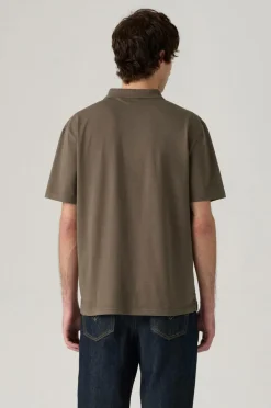 Levi's Poloshirt Authentic Polo GARMENT DYE H225 MAITAKE BROWN Best