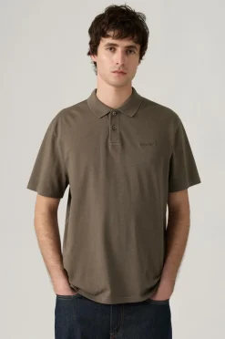 Levi's Poloshirt Authentic Polo GARMENT DYE H225 MAITAKE BROWN Best