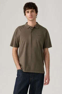 Levi's Poloshirt Authentic Polo GARMENT DYE H225 MAITAKE BROWN Best