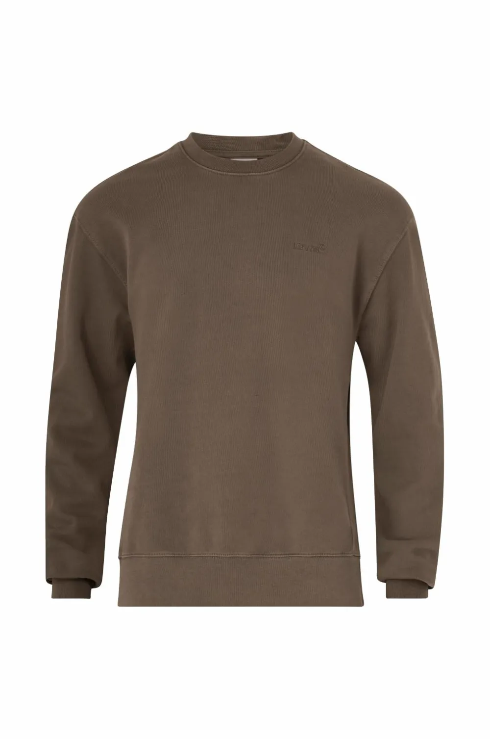 Levi's Sweatshirt Authentic Crew GARMENT DYE H225 MAITAKE BROWN Online