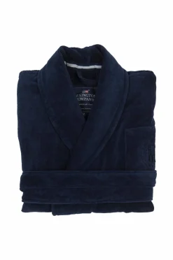 Lexington Badekåbe Hotel Velour Robe Dress Blue Hot