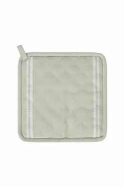 Lexington Icons Org bomuld jacquard stjerne grydelapper Salviegrøn/hvid Best