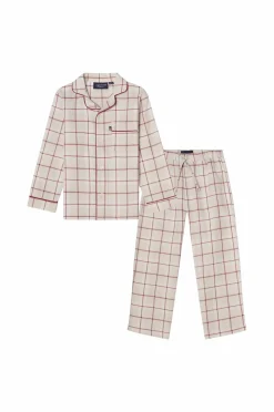 Lexington Nattøj & Homewear>Pyjamassæt Kids Ternet flannel Gray Mulit Check