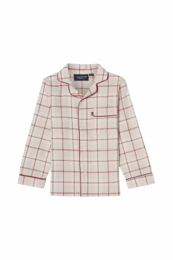 Lexington Nattøj & Homewear>Pyjamassæt Kids Ternet flannel Gray Mulit Check