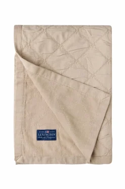 Lexington Signature Star quiltet sengetæppe i bomuld Beige Hot