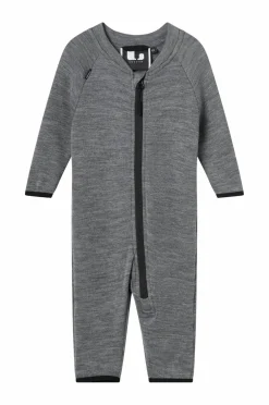 Lindberg Overtøj>Babyoverall Rocco Wool Baby Overall Grey melange