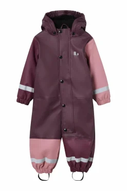 Lindberg Overtøj>Regndragt Fagerhult Rain Set Fleece Blomme/dry rose