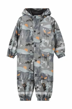 Lindberg Regnheldragt Vattnadal Rain Baby Overall Fleece Anth/Black Clearance