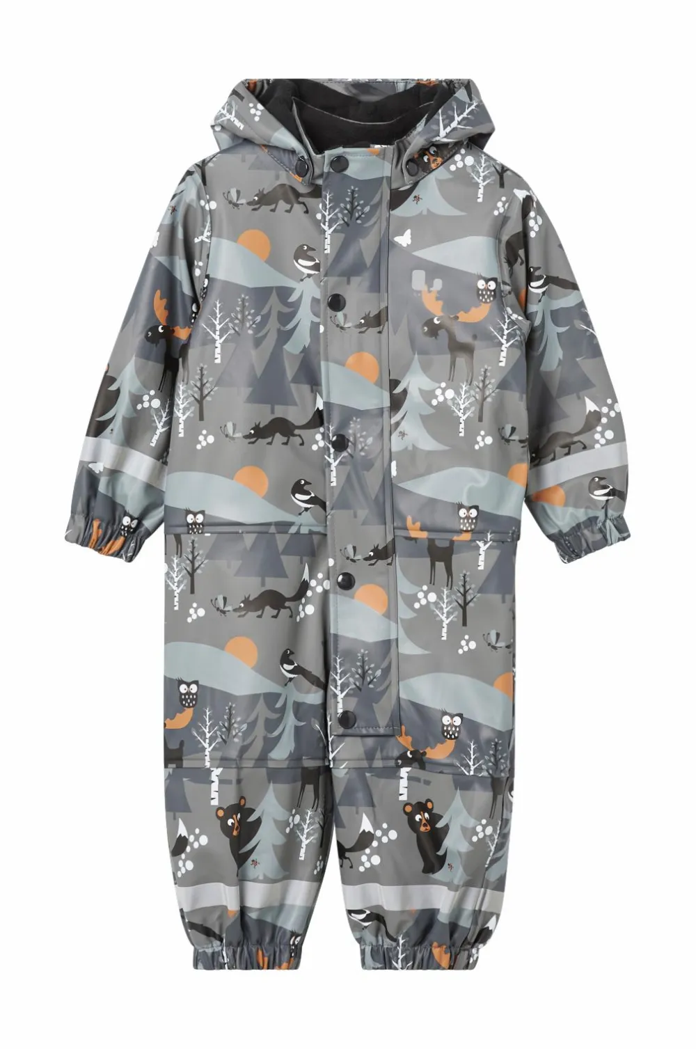 Lindberg Regnheldragt Vattnadal Rain Baby Overall Fleece Anth/Black Clearance