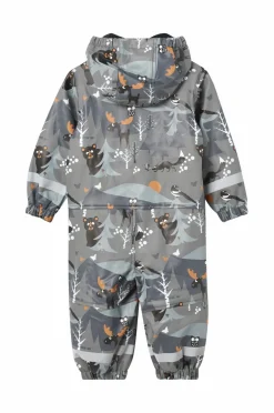 Lindberg Regnheldragt Vattnadal Rain Baby Overall Fleece Anth/Black Clearance