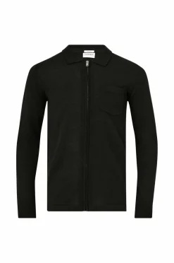 Lindbergh Cardigan Merino Polo Collar Cardigan Black Online