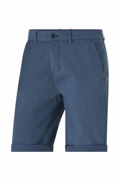 Lindbergh Chinoshorts Superflex Aop Chino Shorts Navy New