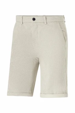 Lindbergh Shorts>Chinoshorts Superflex Aop Chino Shorts Lt stone 224