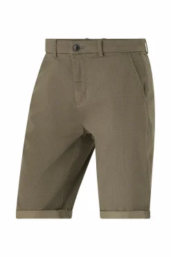 Lindbergh Shorts>Chinoshorts Superflex Aop Chino Shorts Dk army