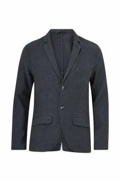 Lindbergh Blazere & Jakkesæt>Habitjakke Cotton Linen Blazer Navy