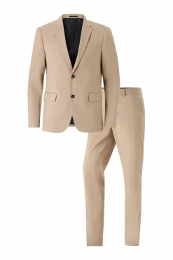 Lindbergh Jakkesæt, 2 dele Lt Beige Mel Best
