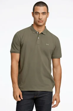 Lindbergh Poloshirts>Poloshirt Polo Tee S/S Army 223