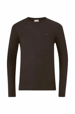 Lindbergh Trøjer>Pullover Merino Knit O-neck Brown mix