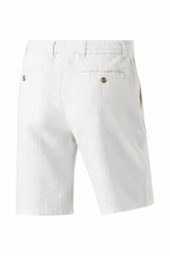 Lindbergh Shorts>Shorts Linen Blend Herringbone Short Optical white