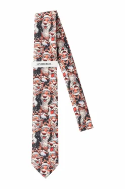 Lindbergh Slips Christmas Tie Black New