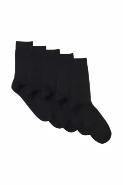 Lindbergh Strømper Cotton Sock 5-pak Black Clearance