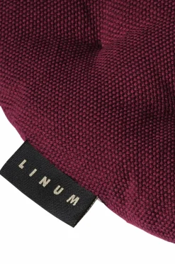 Linum Møbeltekstiler>Sædehynde Pepper Ø 37 cm Burgundy Red