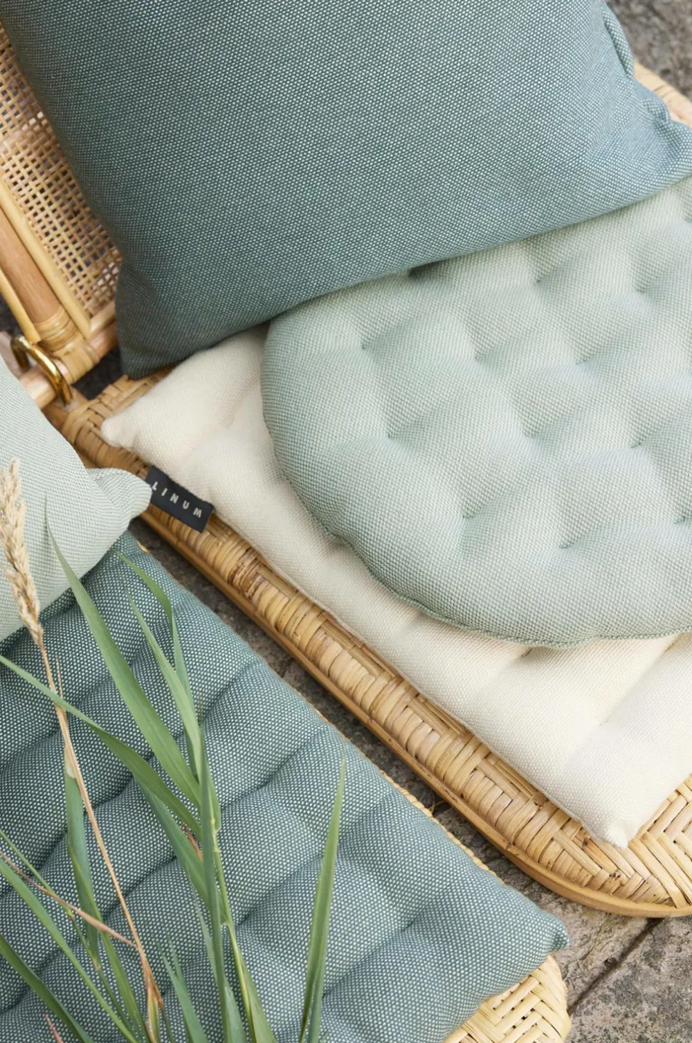 Linum Møbeltekstiler>Sædehynde Pepper Ø 37 cm Dusty Pink