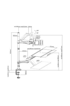 LogiLink Arbejdsstation Sit-Stand 13-27
