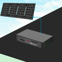 LogiLink Foldbart solcellepanel 1x USB-C, 1 x USB-A 15w No color Best