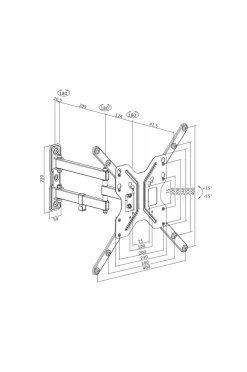 LogiLink Vægbeslag TV 23-55" Kan vippes/drejes Online