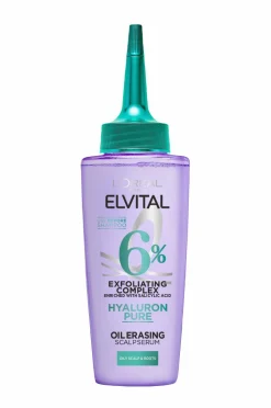 L'Oréal Paris Hår|Hår>Elvital Hyaluron Pure Oil Erasing Scalp Serum For Dehydrated Hair 102 Ml No Color