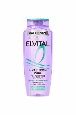 L'Oréal Paris Hår|Hår>Elvital Hyaluron Pure Shampoo For Dehydrated Hair 500 Ml No Color