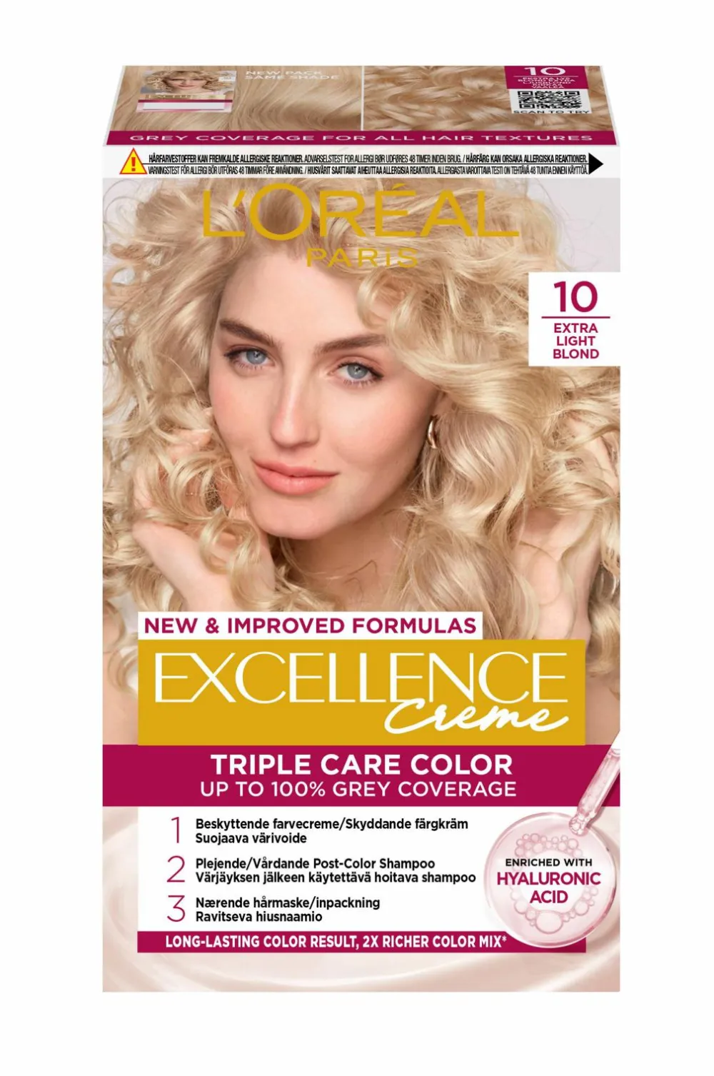L'Oréal Paris Excellence Creme 10 Mycket Ljusblond Clearance