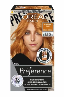 L'Oréal Paris Hårfarve>Hårfarve Préférence Vivids Vivids Copper 7.432