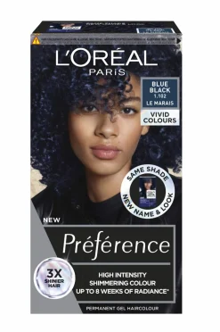 L'Oréal Paris Hårfarve>Hårfarve Préférence Vivids Vivids Blue Black 1.102