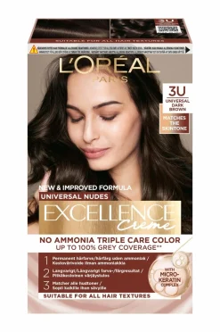 L'Oréal Paris Hårfarve>Hårfarve Excellence Universal Nudes Universal Nudes Dark Brown 3U