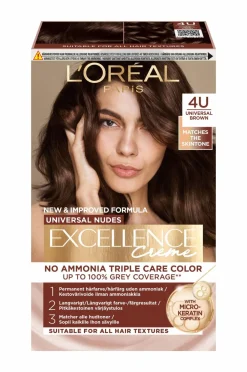 L'Oréal Paris Hårfarve Excellence Universal Nudes Universal Nudes Brun 4U Clearance