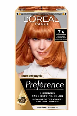 L'Oréal Paris Hårfarve>Préférence Permanent Color For Normal Hair 7.4 Mango Copper