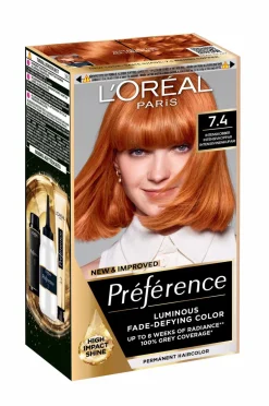L'Oréal Paris Hårfarve>Préférence Permanent Color For Normal Hair 7.4 Mango Copper