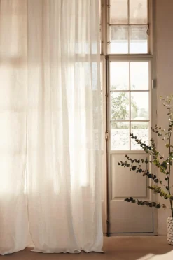 Lovely Linen Hørgardiner>Gardin Airy i vasket hør Off-white