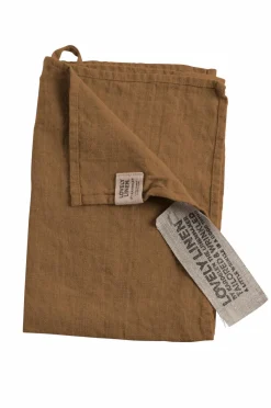 Lovely Linen Gæstehåndklæde Lovely i vasket hør Almond Online