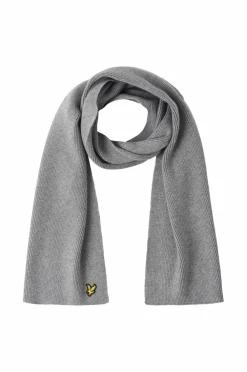 Lyle & Scott Halstørklæde Plain Scarf T28 mid grey marl Clearance