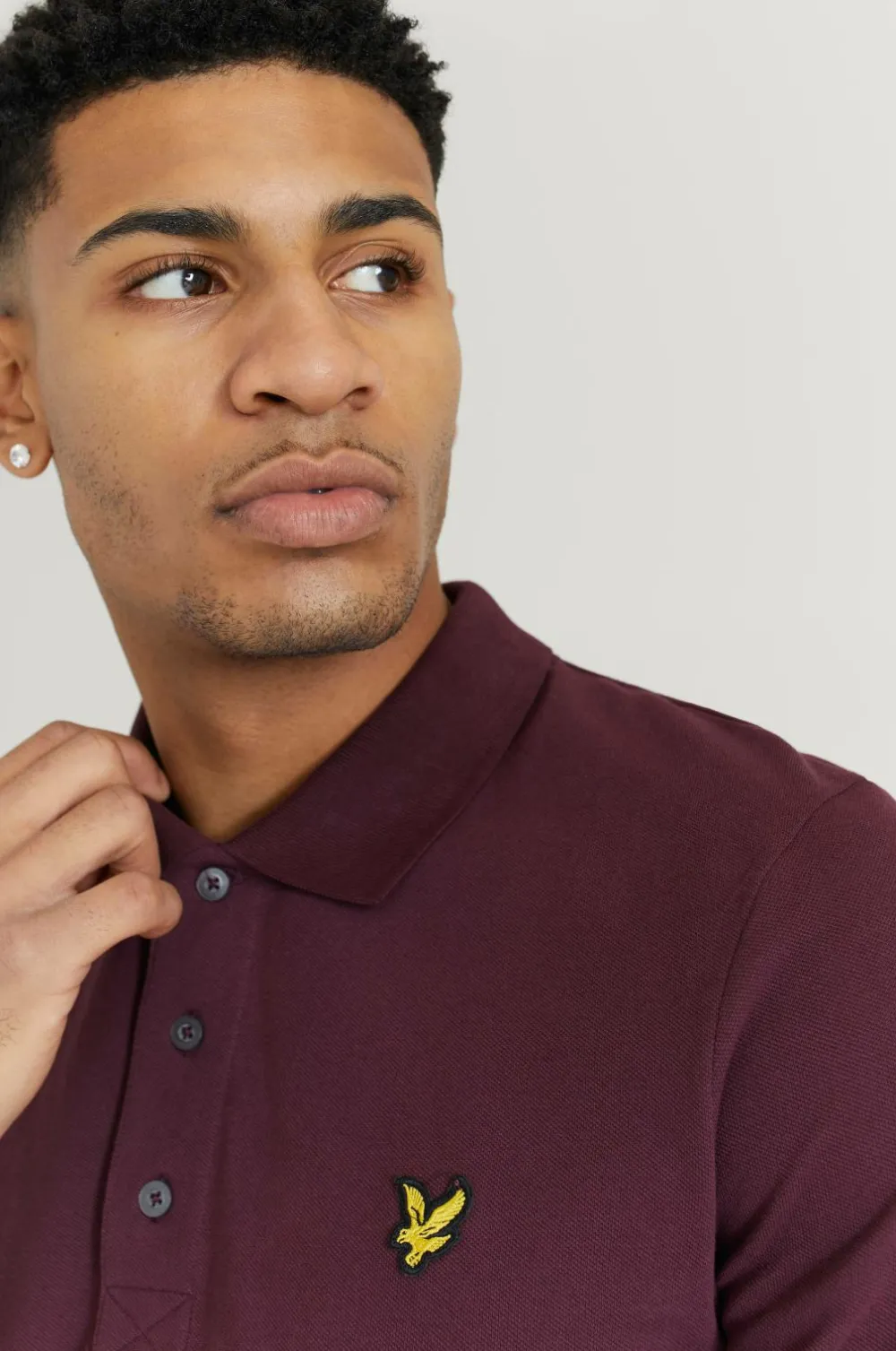 Lyle & Scott Poloshirt Plain Polo Shirt Burgundy Online
