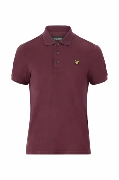 Lyle & Scott Poloshirt Plain Polo Shirt Burgundy Online