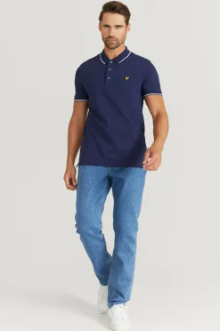 Lyle & Scott Poloshirts>Poloshirt Tipped Polo Shirt Navy/white