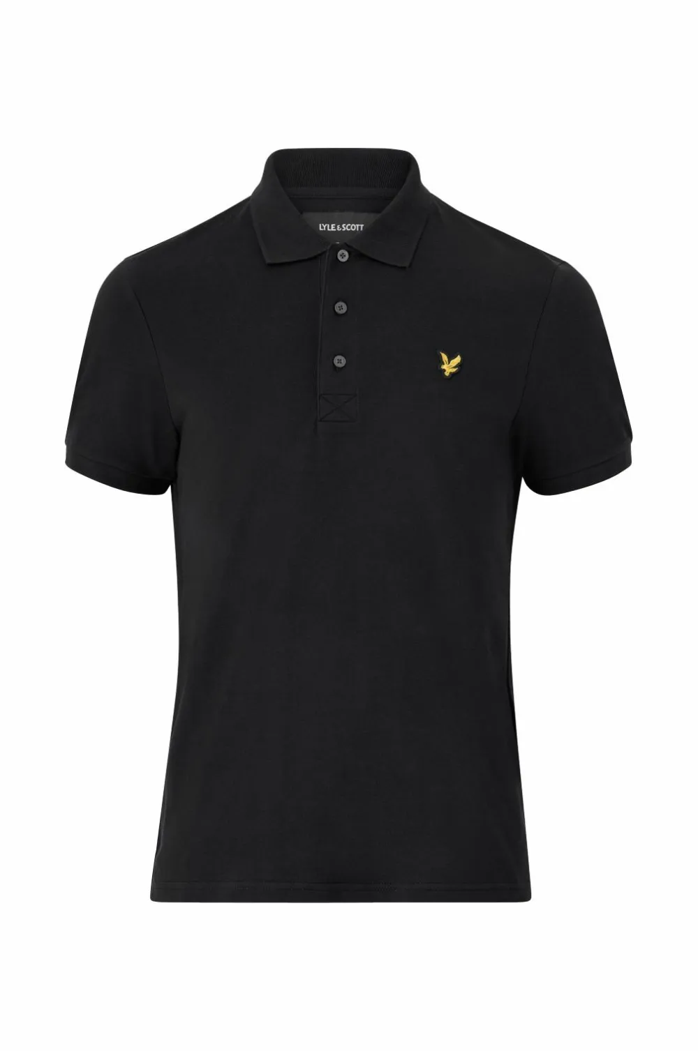 Lyle & Scott Poloshirts>Poloshirt Plain Polo Shirt Jet black