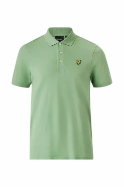 Lyle & Scott Poloshirt Plain Polo Shirt X576 smoke green Discount